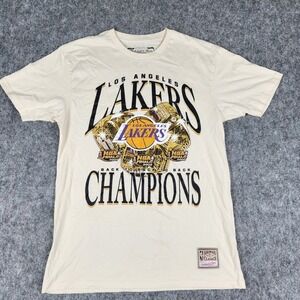 Mitchell Ness NBA Los Angeles Lakers Back To Back 2000s Champions Shirt Men M
